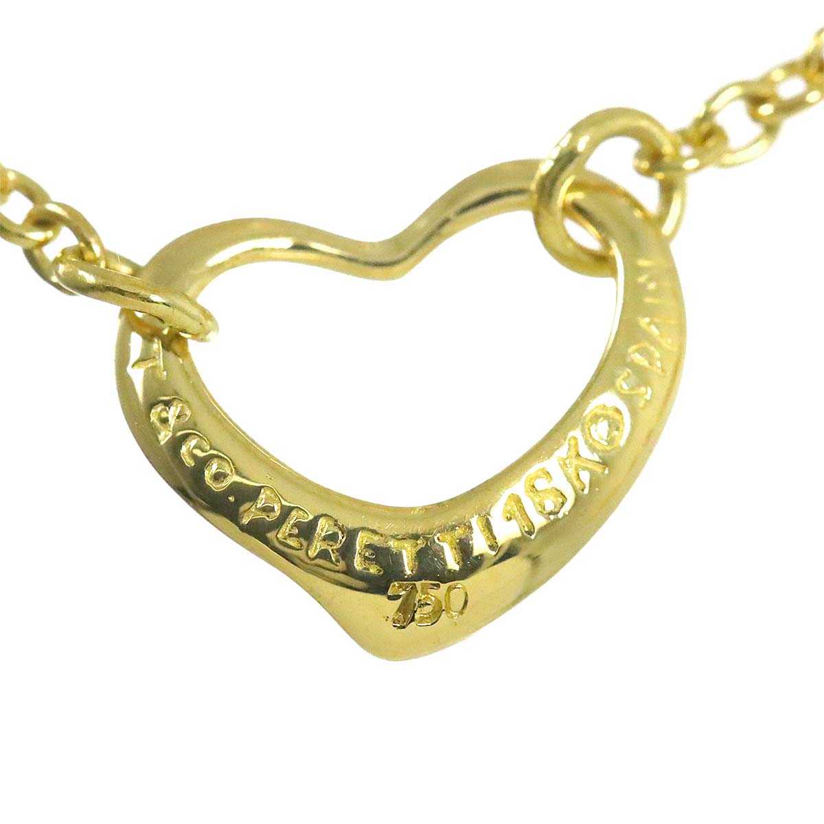 Open Heart 5P Bracelet 18K Yellow Gold 750