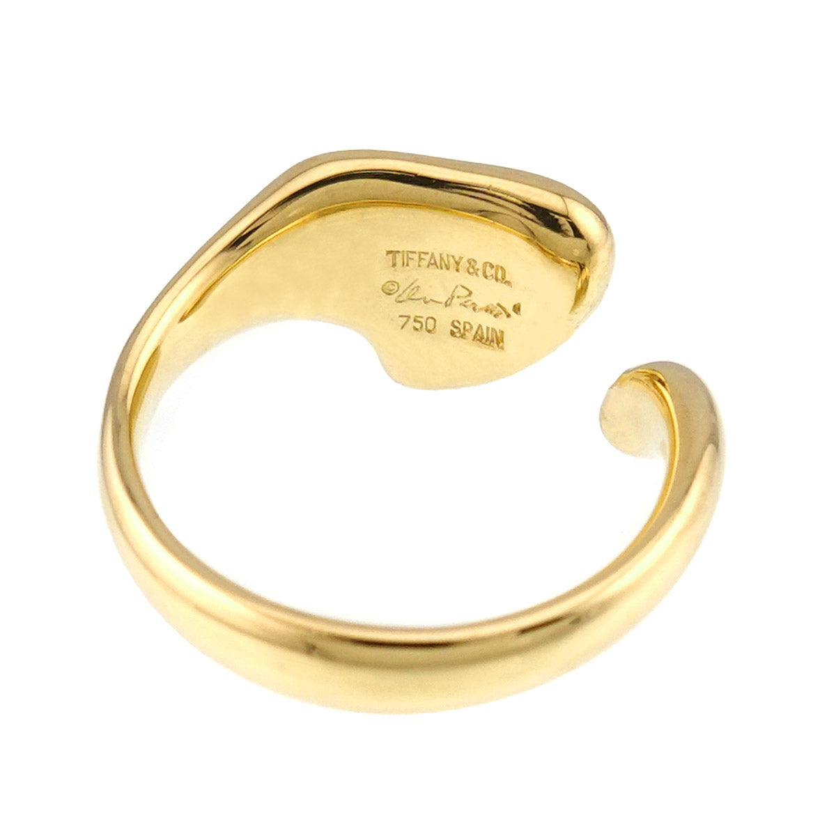 Full Heart Ring 18K YG 750 Size6.75(US)