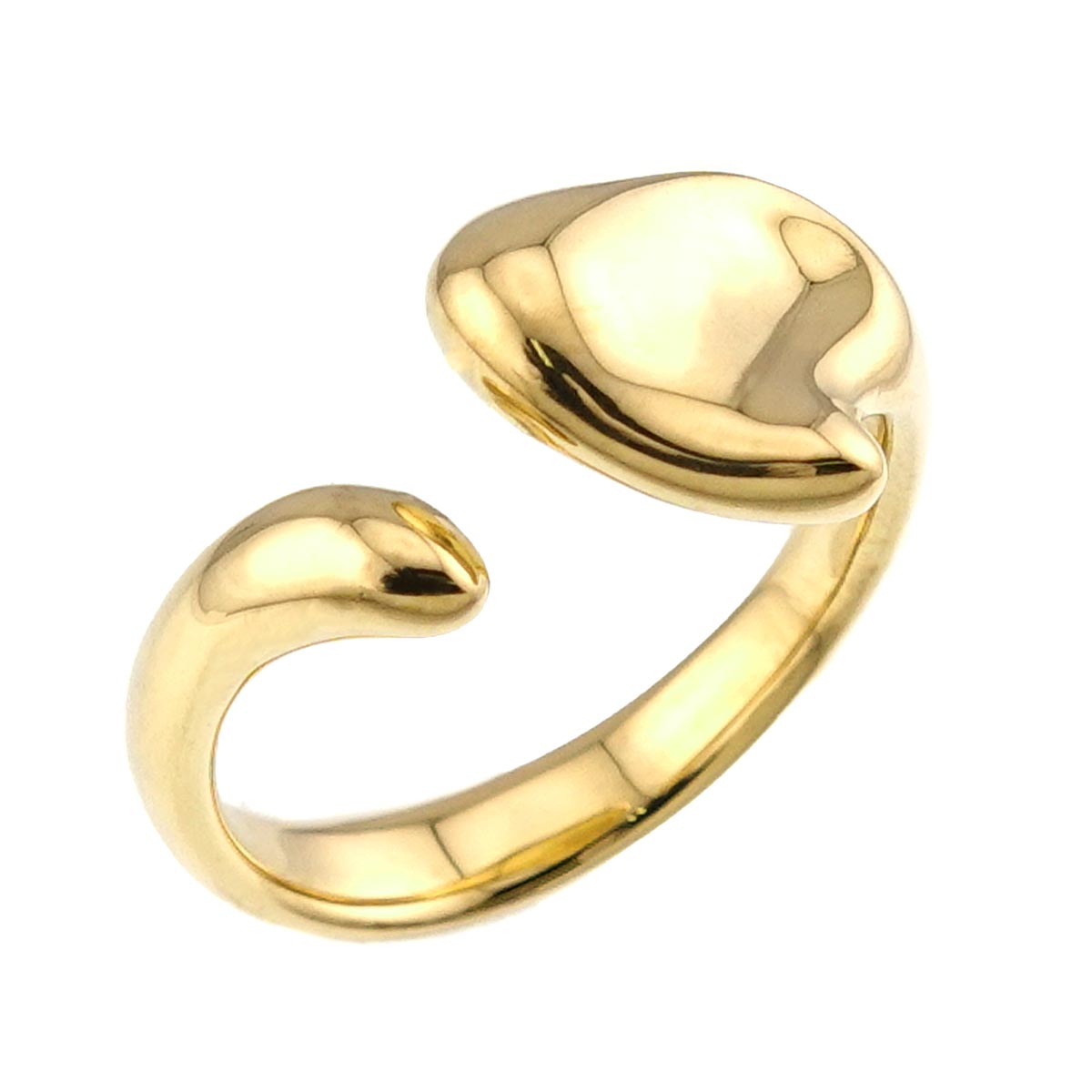 Full Heart Ring 18K YG 750 Size6.75(US)