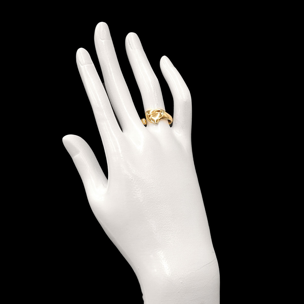 Full Heart Ring 18K YG 750 Size6.75(US)