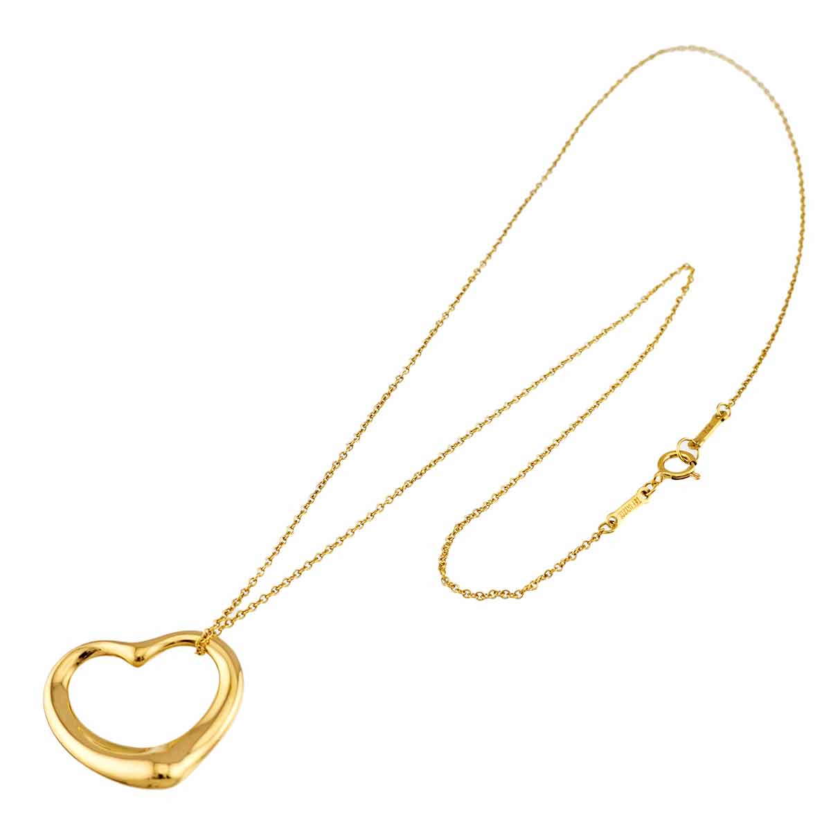 Open Heart Necklace 18K Yellow Gold 750
