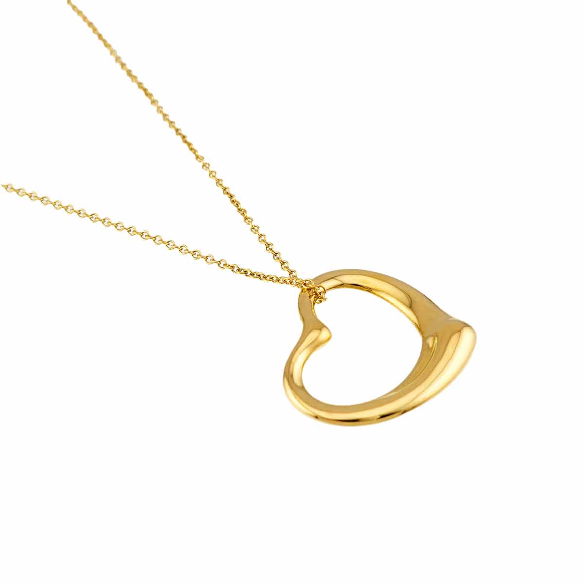 Open Heart Necklace 18K Yellow Gold 750