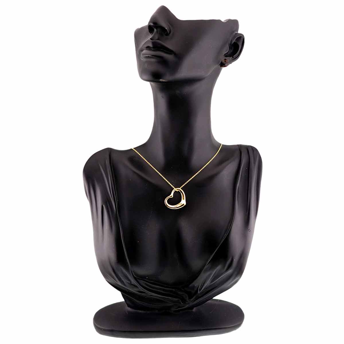 Open Heart Necklace 18K Yellow Gold 750