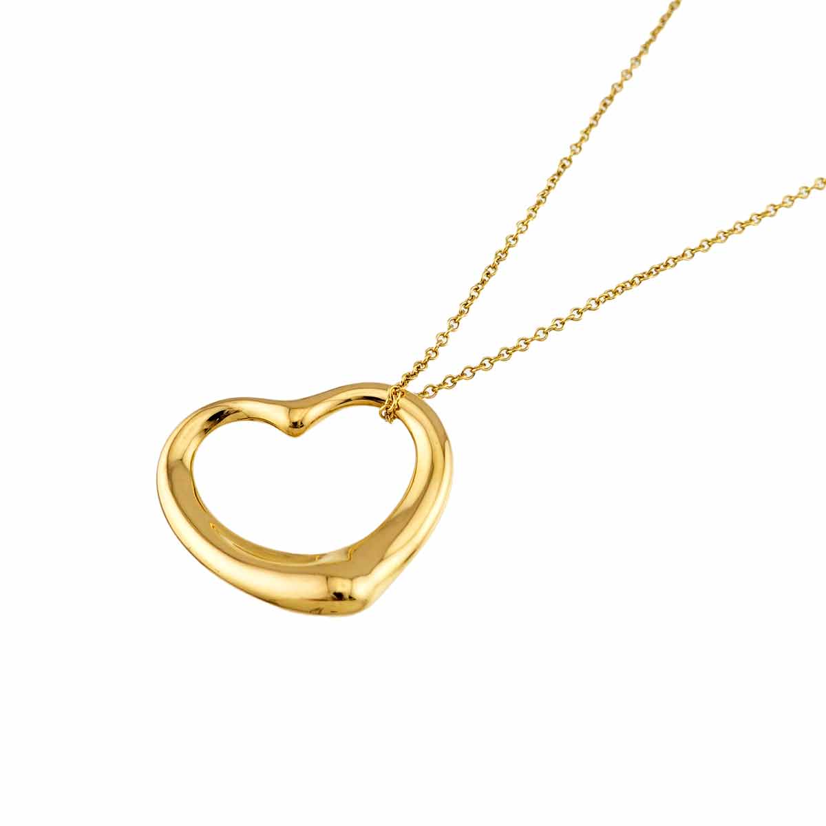 Open Heart Necklace 18K Yellow Gold 750