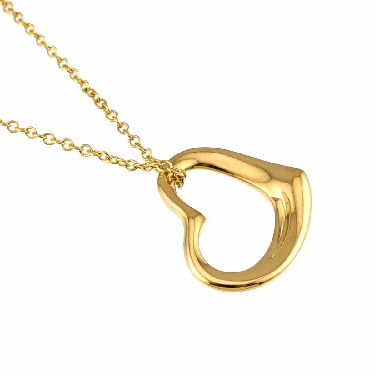 Open Heart Necklace 18K Yellow Gold 750