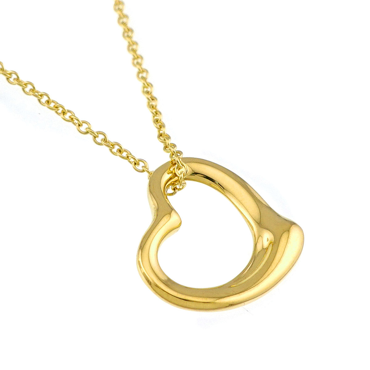Open Heart Necklace 18K Yellow Gold 750