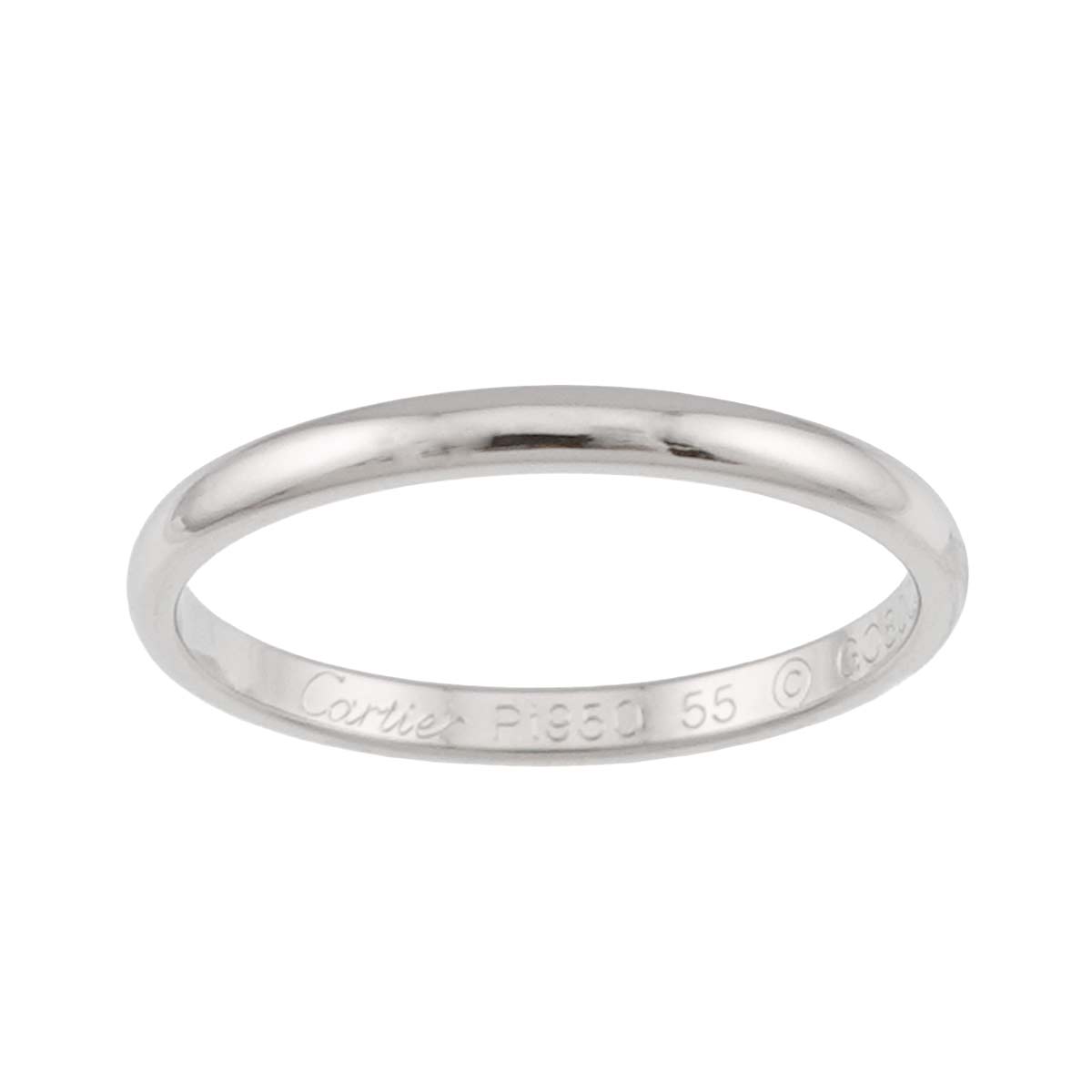Classic Ring Platinum Size55 6.75-7.25(US)