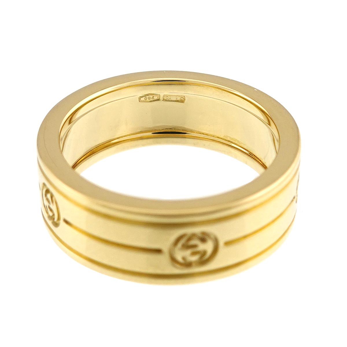 Interlocking Ring 18K Yellow Gold 750 Size10 5-5.25(US)