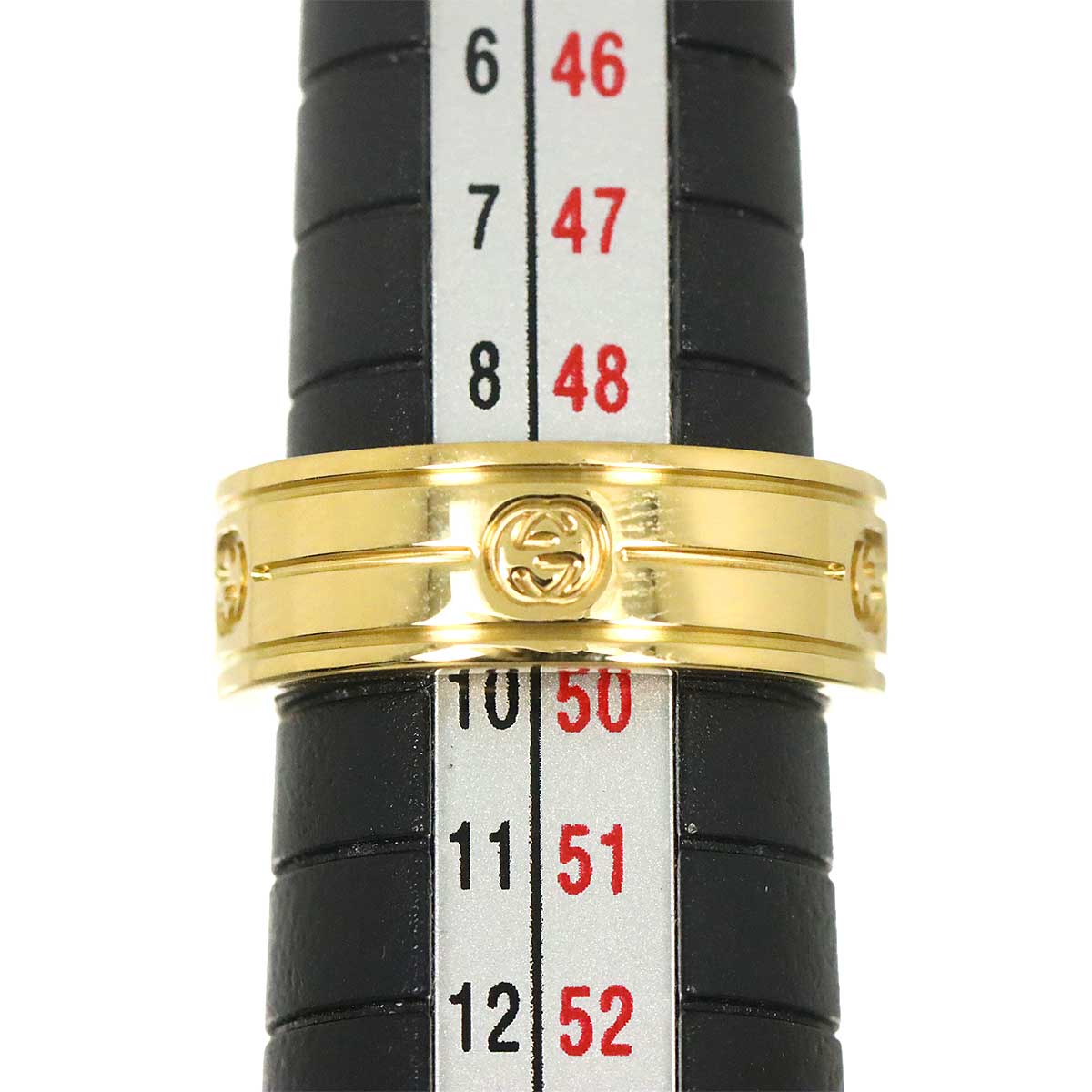 Interlocking Ring 18K Yellow Gold 750 Size10 5-5.25(US)