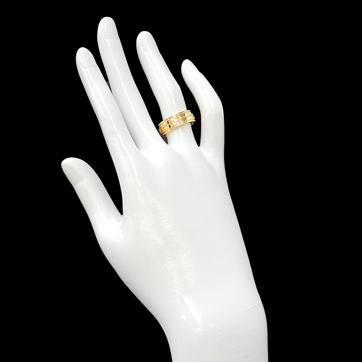 Interlocking Ring 18K Yellow Gold 750 Size10 5-5.25(US)
