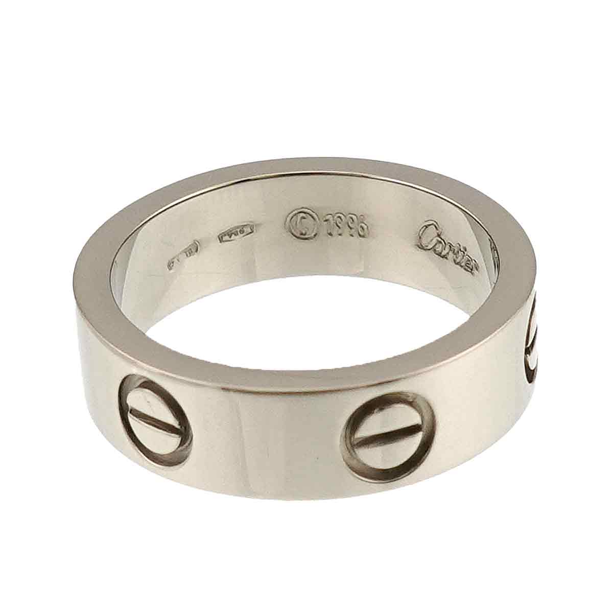 Love Ring 18K White Gold 750 size52 5.75-6(US)