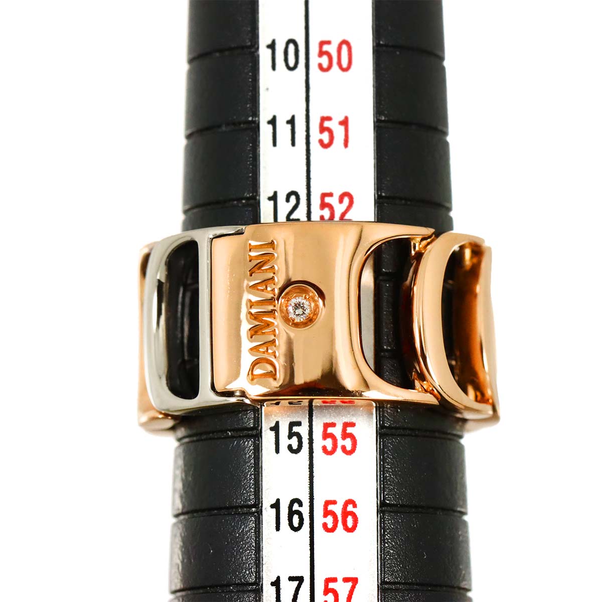 Damianissima Diamond Ring 18K PG WG 750 size6.25-6.5(US)