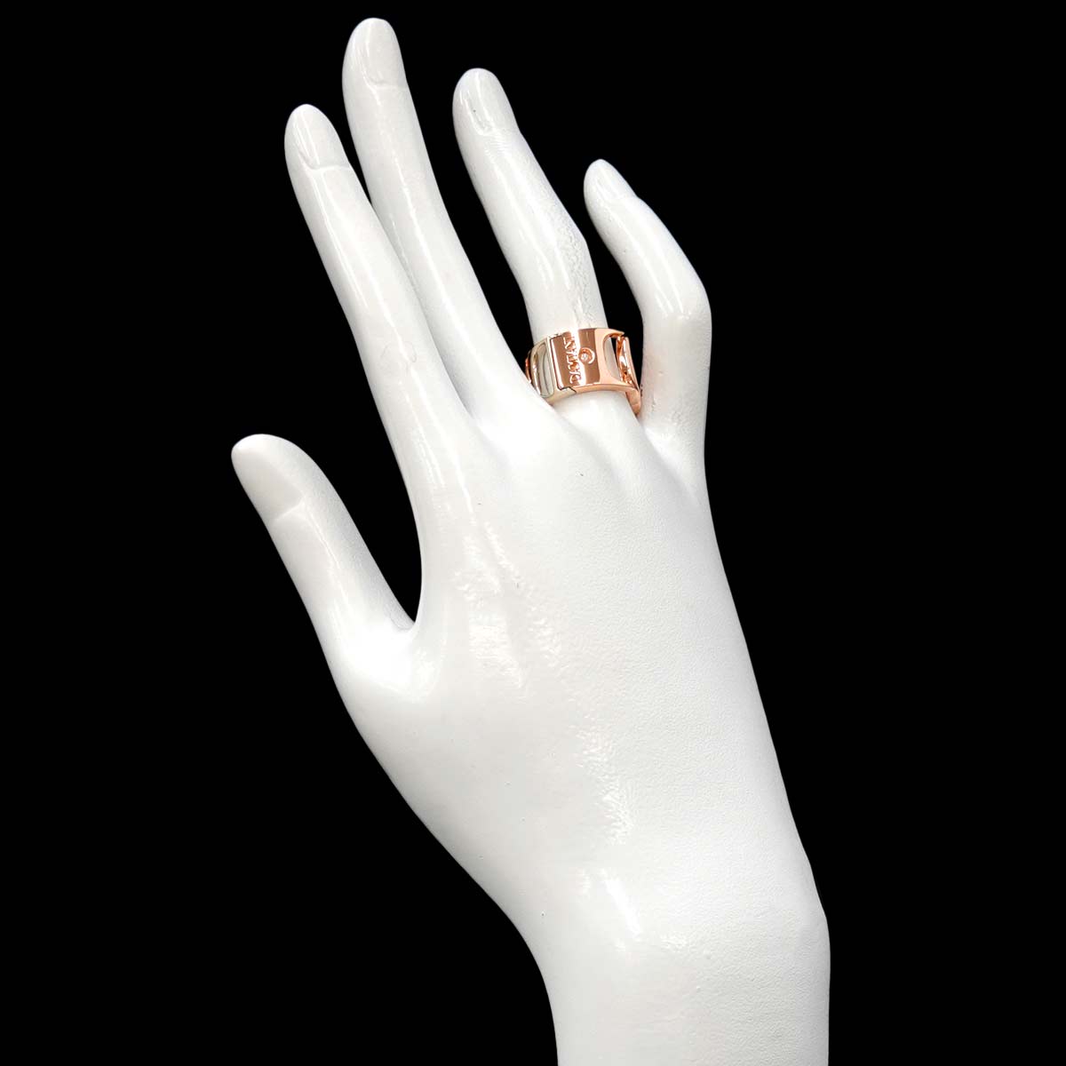 Damianissima Diamond Ring 18K PG WG 750 size6.25-6.5(US)