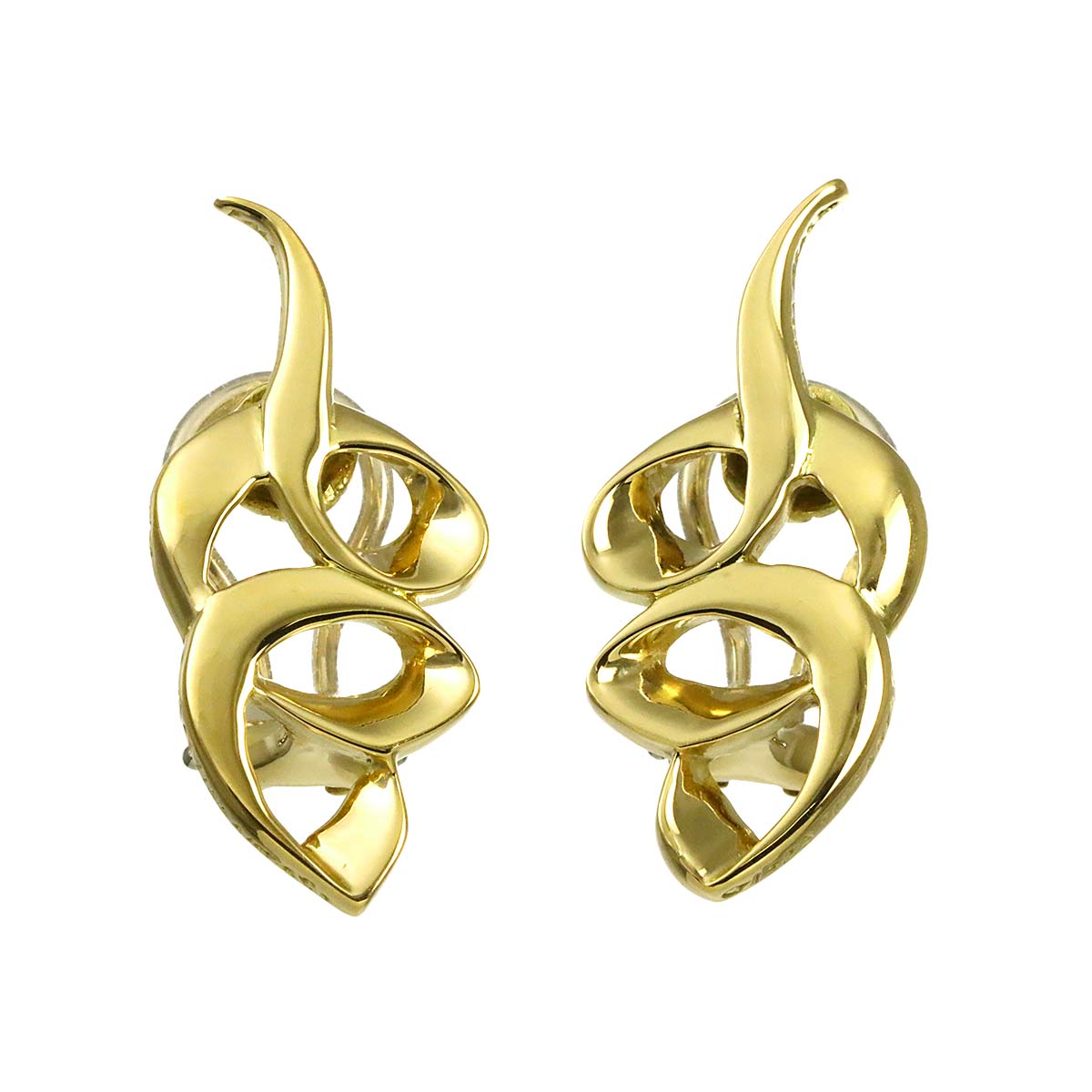 Paloma Picasso Earrings Clip on 18K Yellow Gold 750