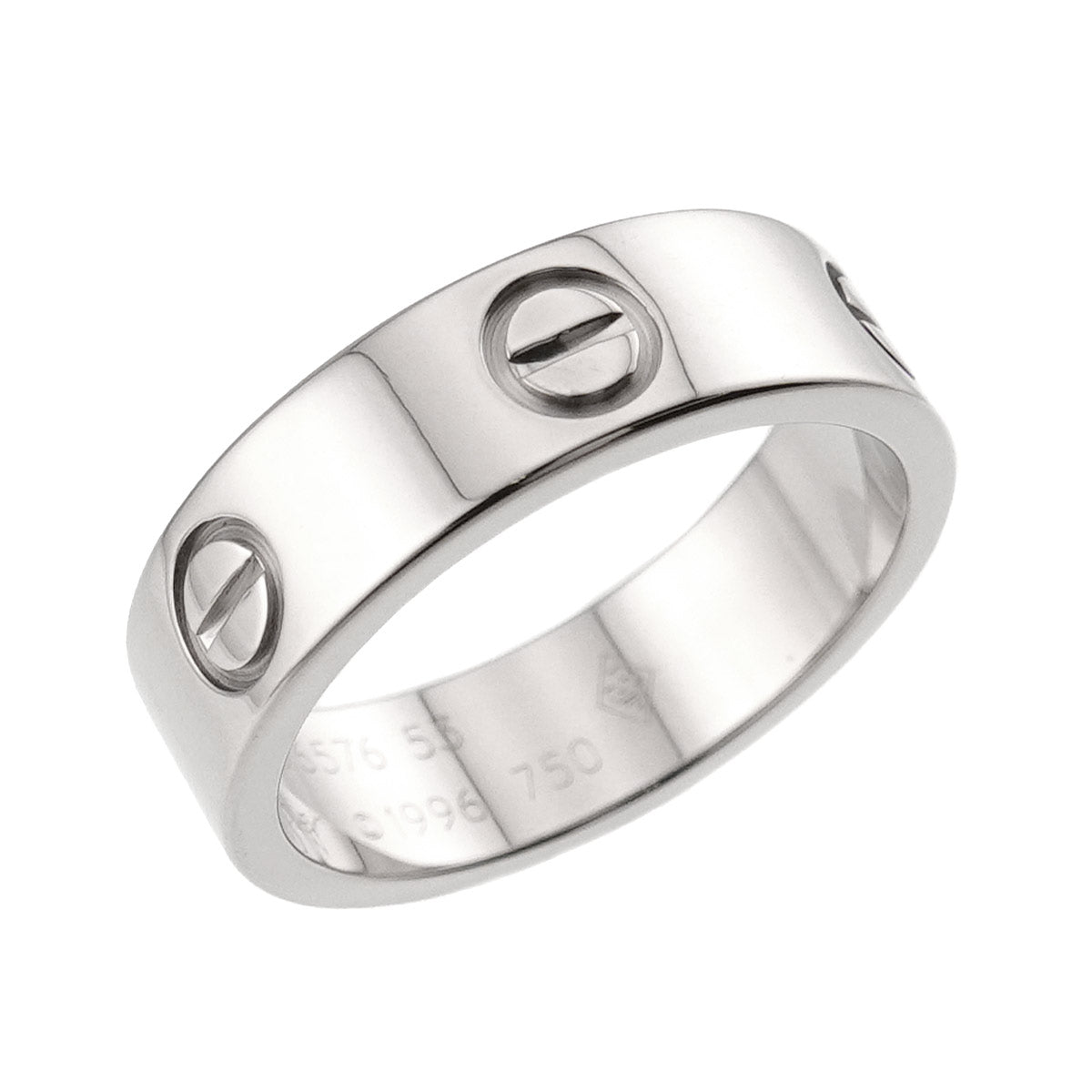Love Classic Ring 18K White Gold 750 size53 6(US)