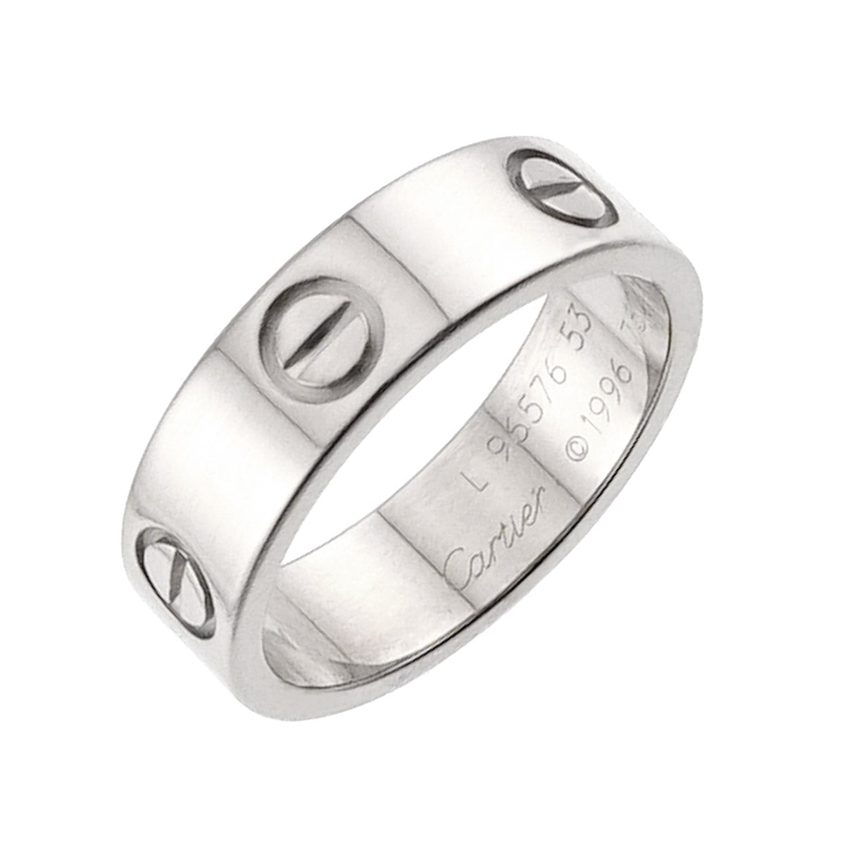 Love Classic Ring 18K White Gold 750 size53 6(US)