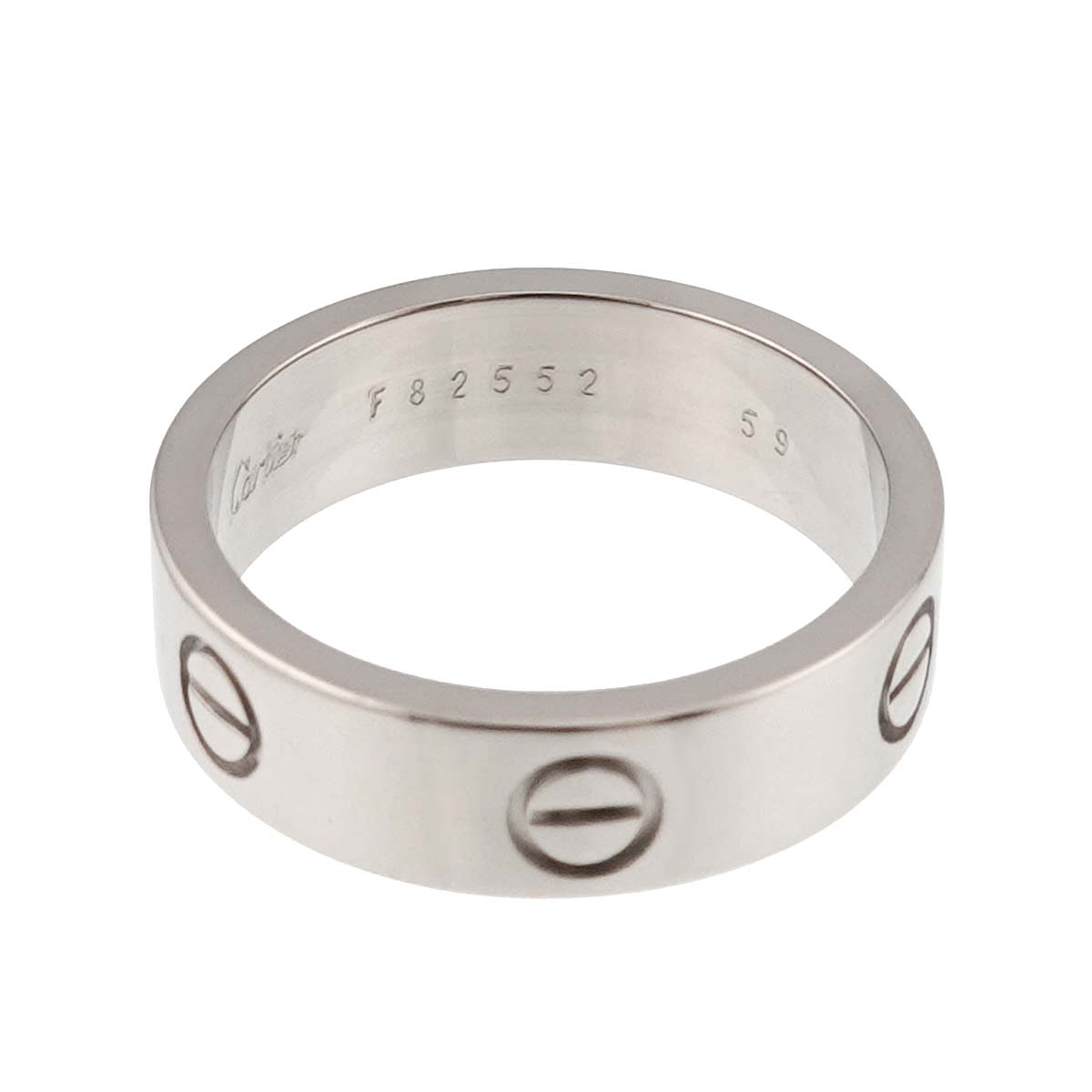 Love Ring 18K White Gold 750 size59 8.25-8.75(US)
