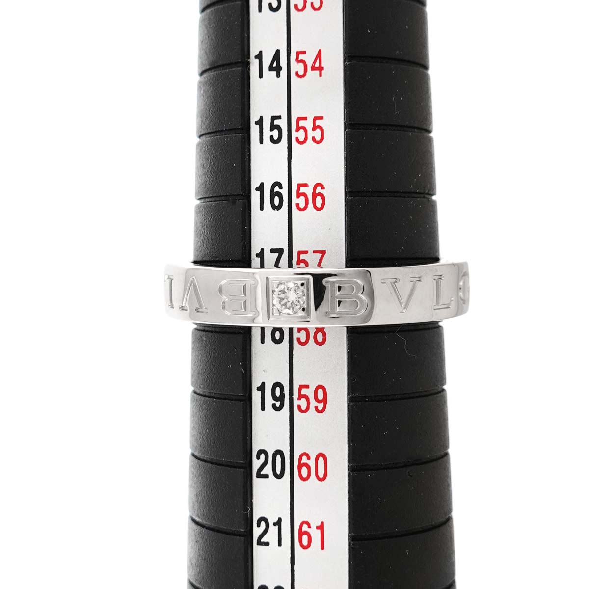 B-ZERO1 Diamond Ring 18K WG 750 size8-8.25(US)