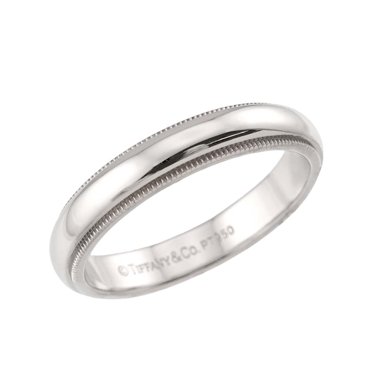 Milgrain Band Ring Pt Platinum Size9(US)