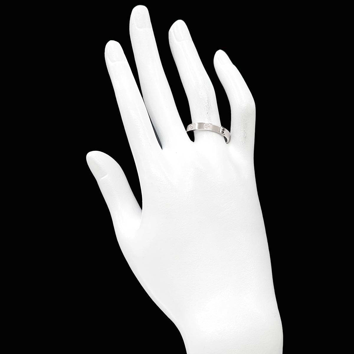 Mini Love Ring 18K White Gold 750 size63 10-10.25(US)
