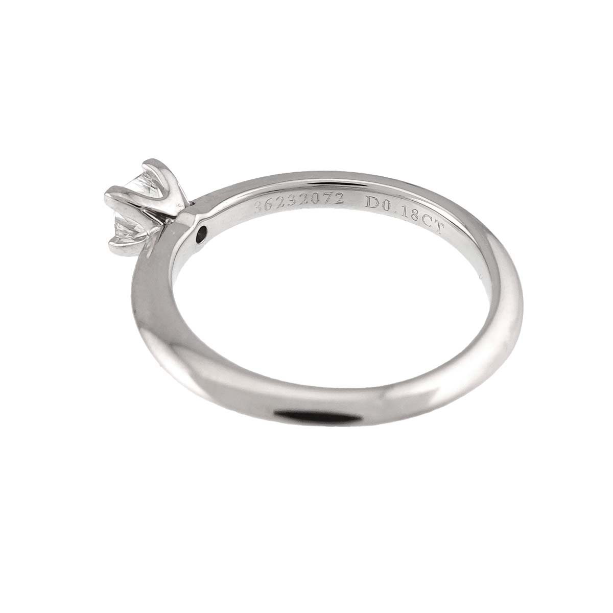 Diamond 0.18ct Ring Pt Platinum Size4.5(US)