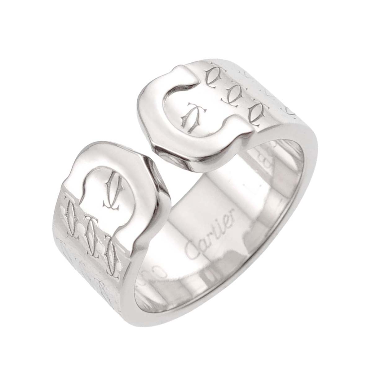 Cartier C2 Ring 18K White Gold 750 size51 5.25(US)