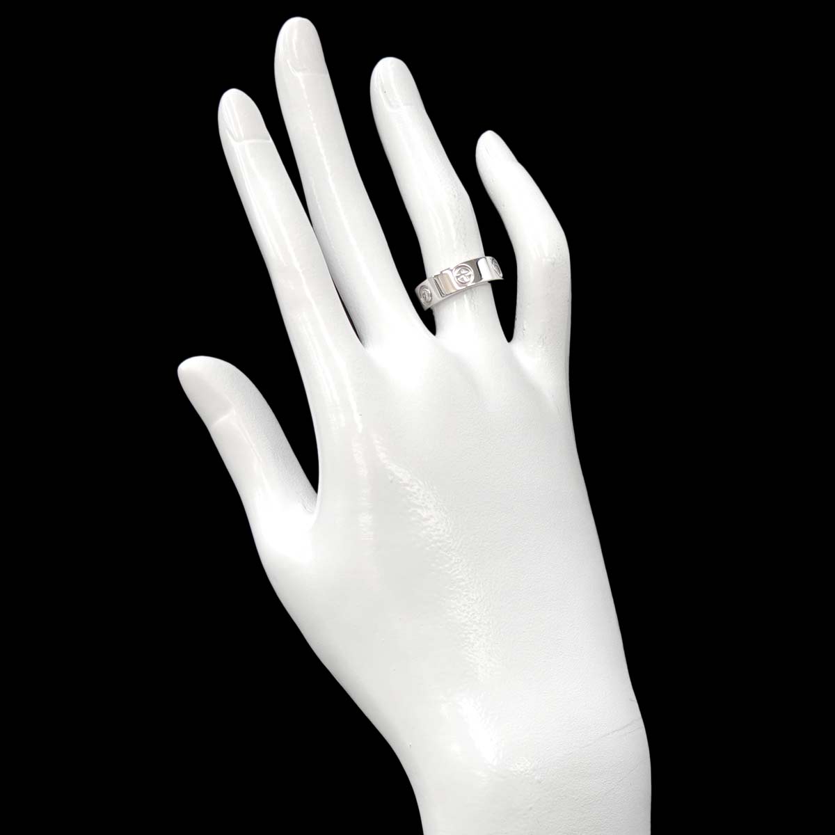 Love Classic Ring Diamond 3P 18K WG 750 size49 4.5-4.75(US)