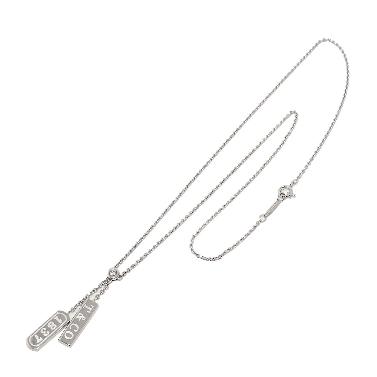 Diamond Necklace 18K White Gold 750 1837