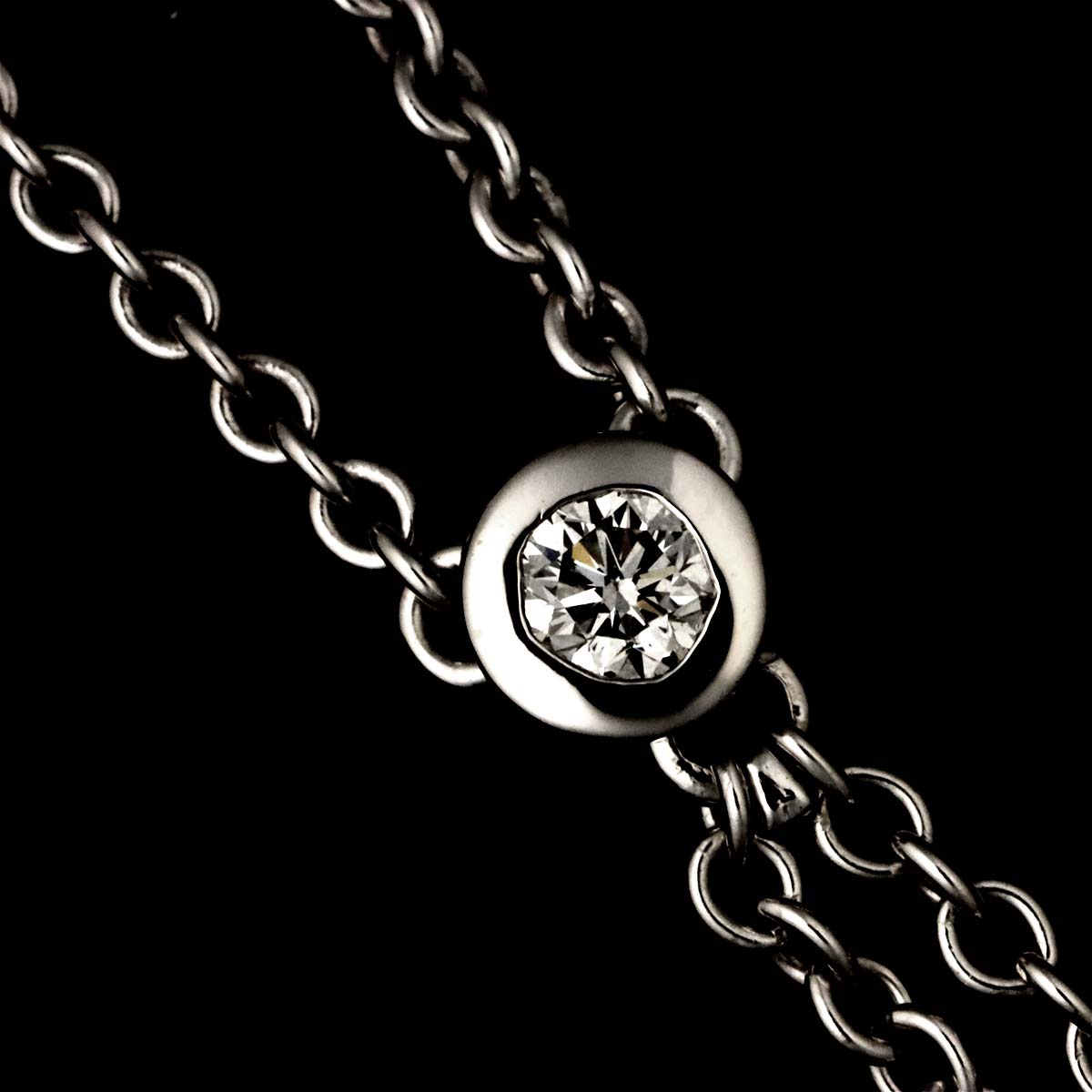Diamond Necklace 18K White Gold 750 1837