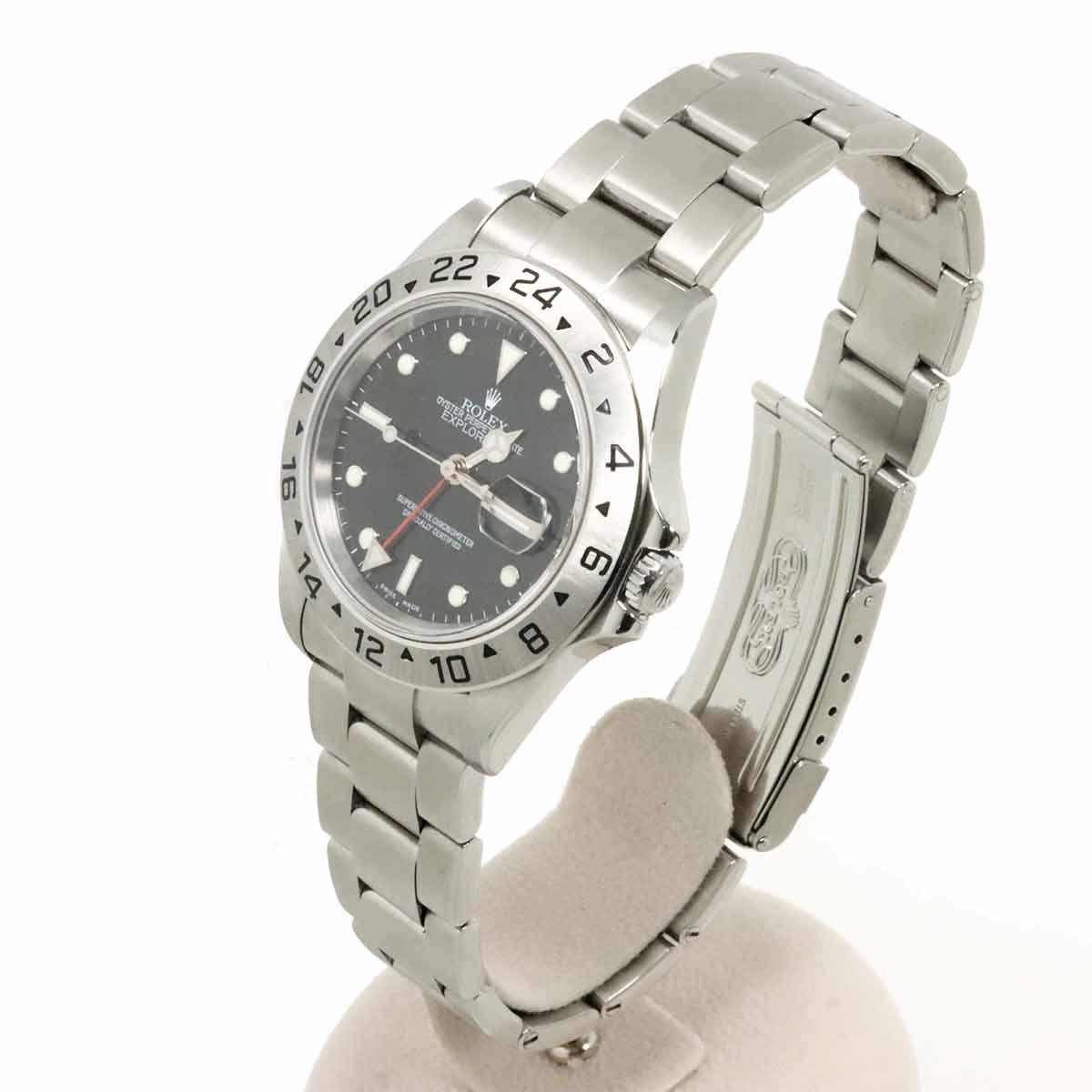 ROLEX Explorer II 16570 Date Serial D Automatic Black Dial Mens Watch