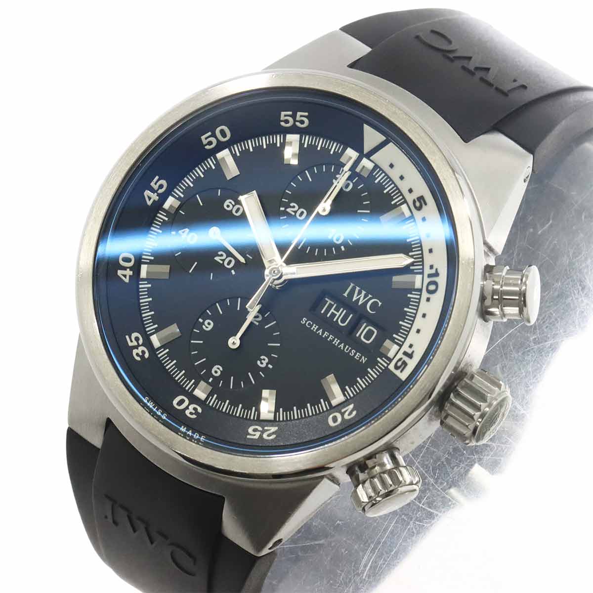 Aquatimer Chronograph IW371928 Automatic Black Dial Mens Watch