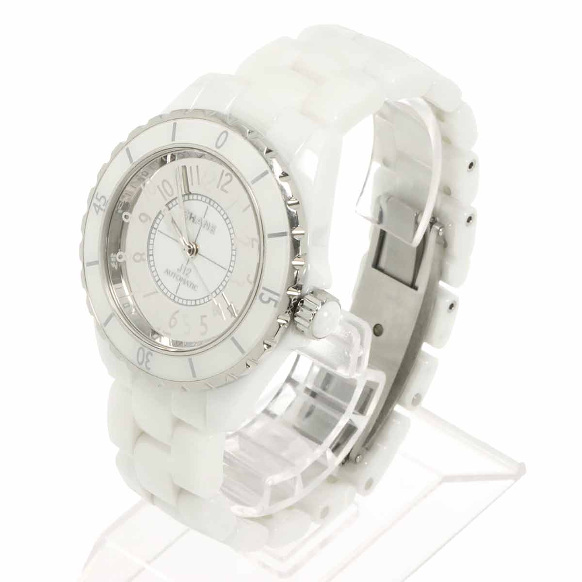 CHANEL J12 H4862 Automatic White Mirror Dial Mens Watch