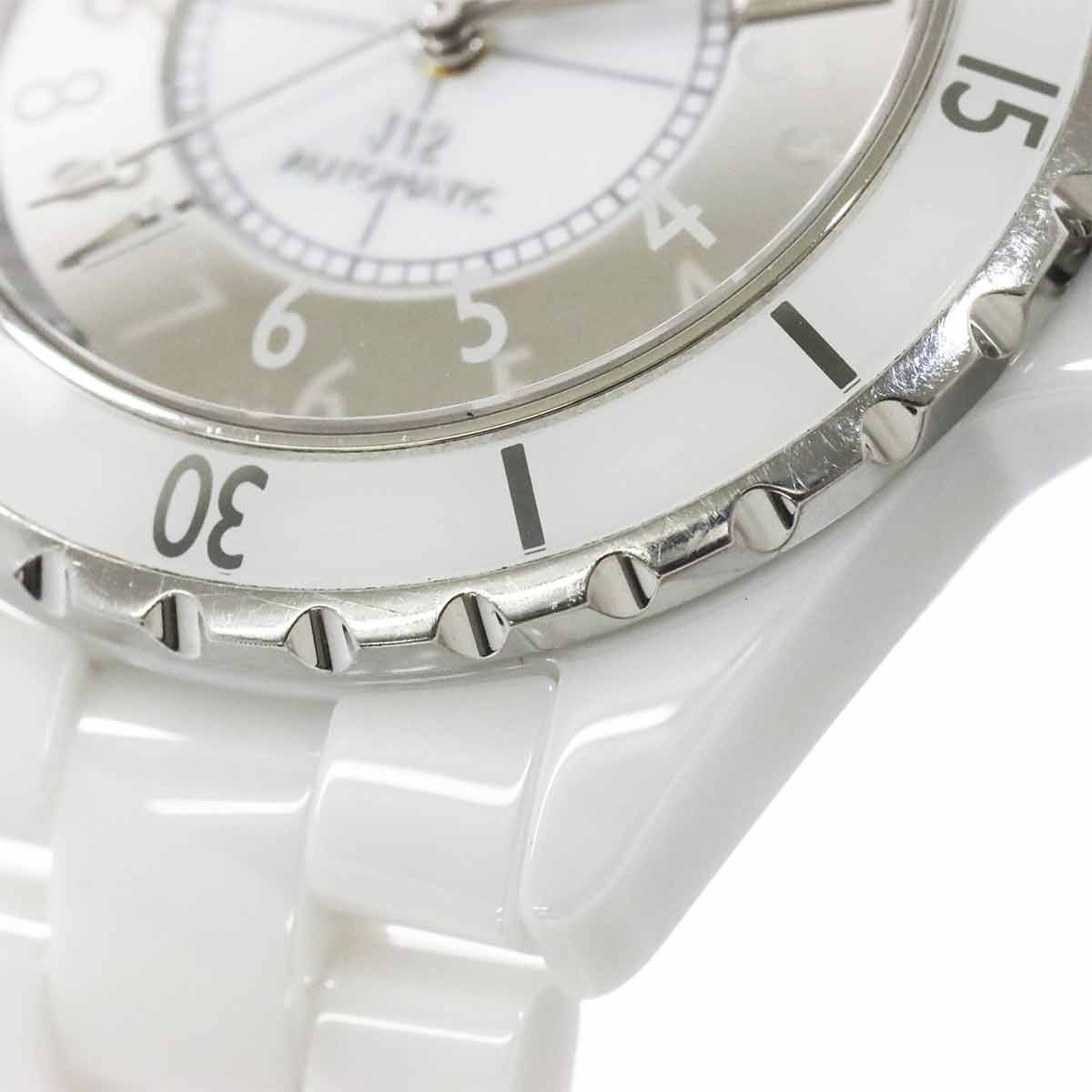 CHANEL J12 H4862 Automatic White Mirror Dial Mens Watch