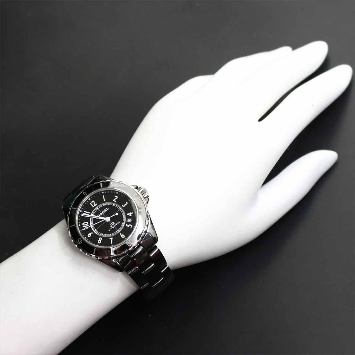 J12 H5697 Automatic Date Black Dial Mens Watch