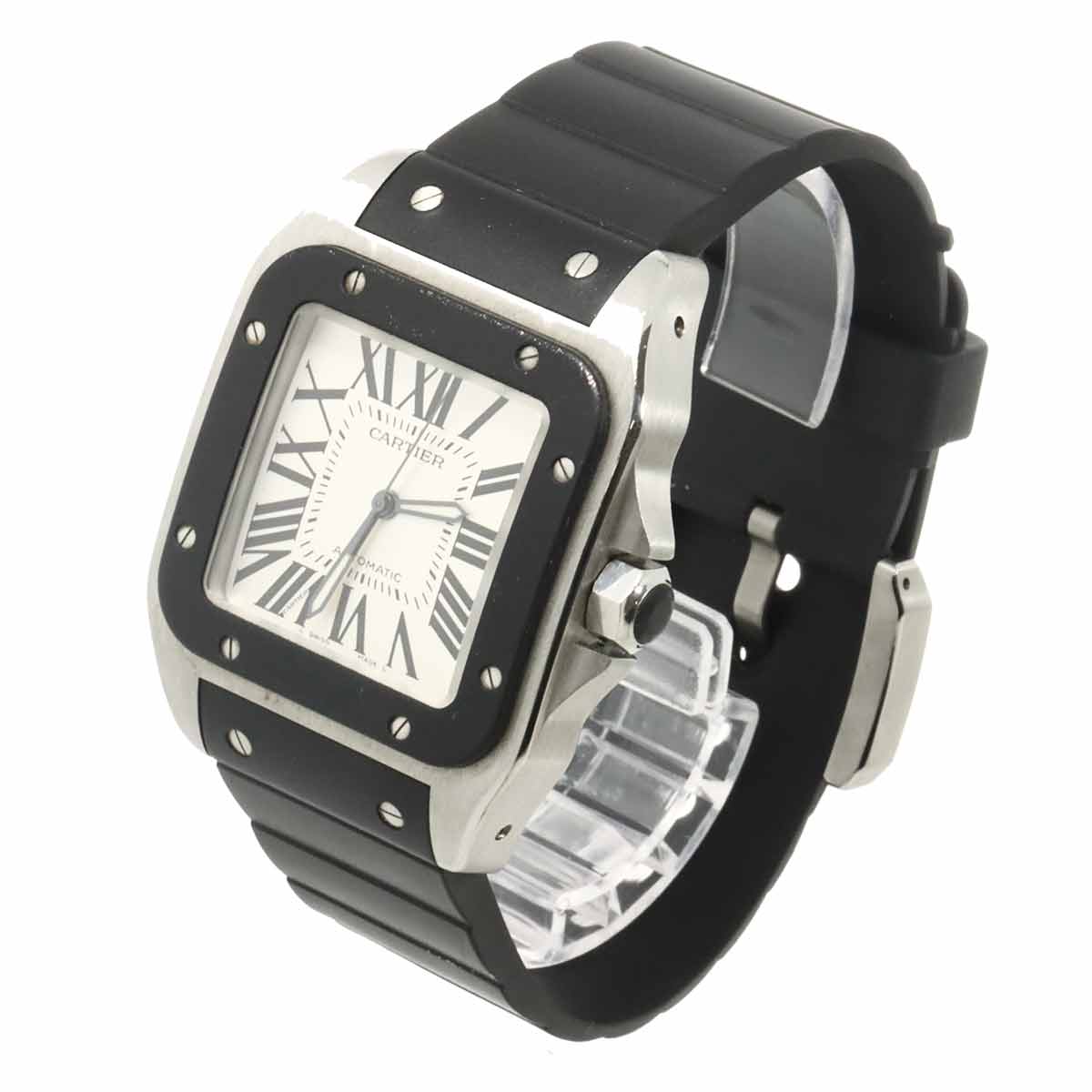 Santos 100 LM W20121U2 Automatic Silver Dial mens Watch