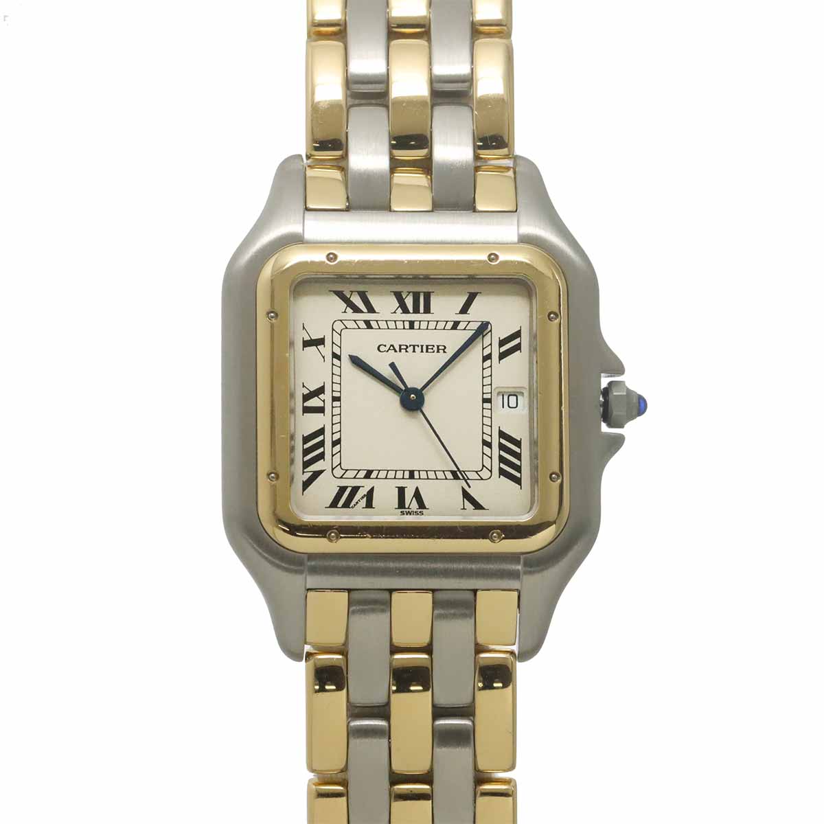 Panthere LM 3Row 83083444 YG Quartz Cream Dial Mens Watch