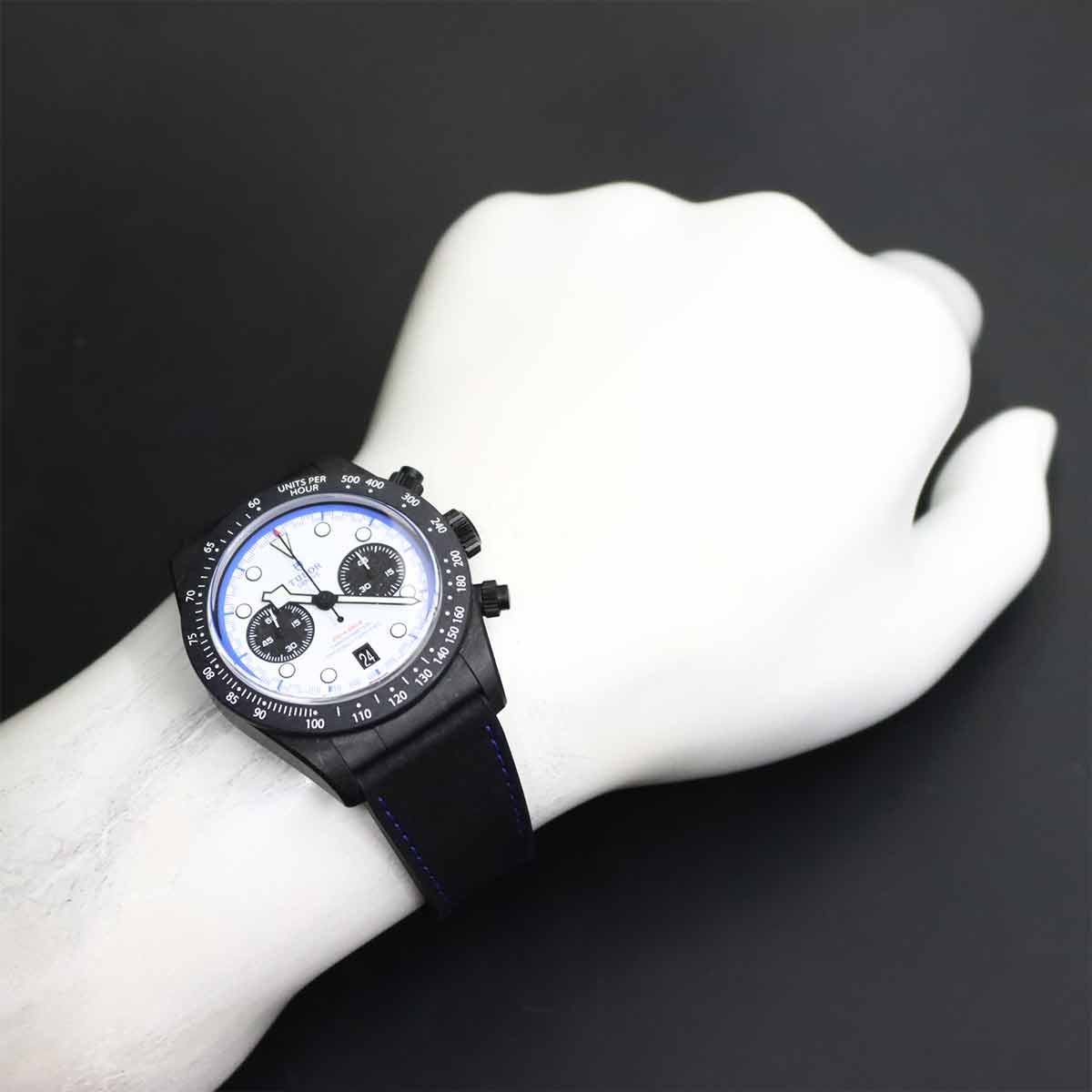 Black Bay Chronograph 79377KN Automatic White Dial Mens Watch