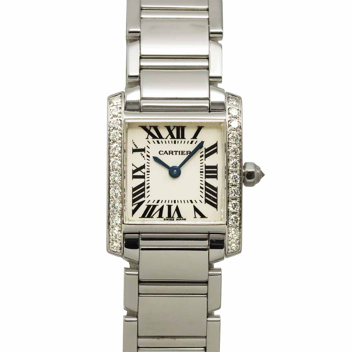 Tank Francaise SM WE100251 Diamond 750 WG Cream Dial Ladies
