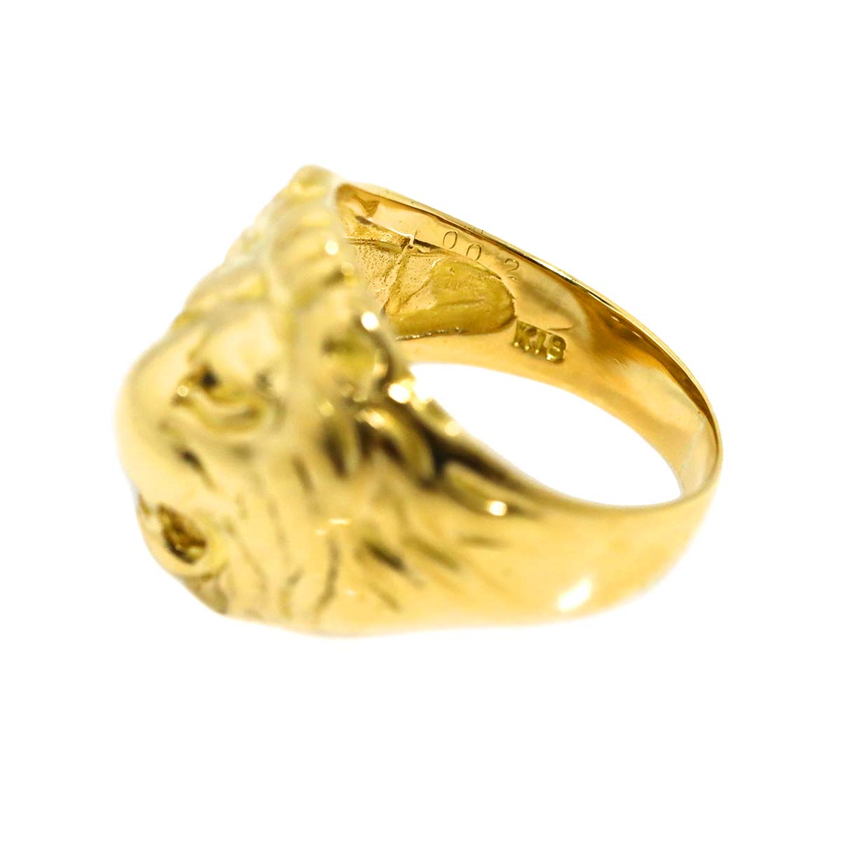 Diamond 0.02ct Ring 18K YG 750 Size6.25-6.5(US)