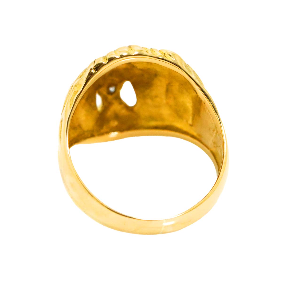 Diamond 0.02ct Ring 18K YG 750 Size6.25-6.5(US)