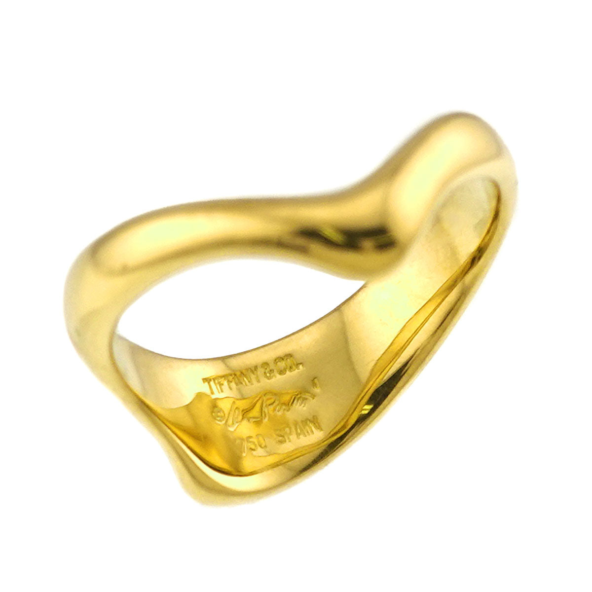Open Heart Ring 18K YG 750 Size5.25-5.5(US)