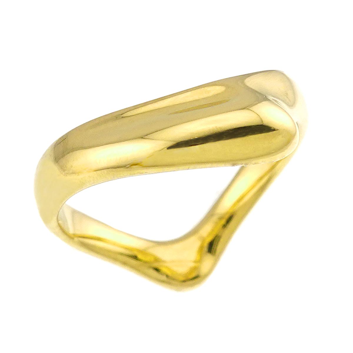 Open Heart Ring 18K YG 750 Size5.25-5.5(US)