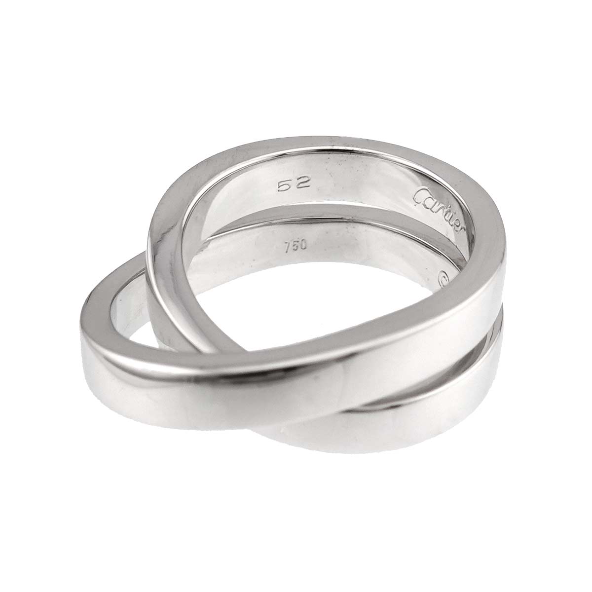 Paris Ring 18K White Gold 750 size52 6(US)