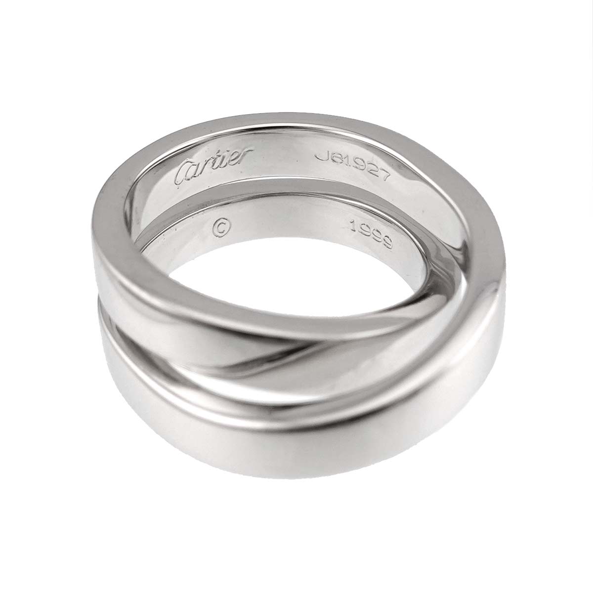 Paris Ring 18K White Gold 750 size52 6(US)