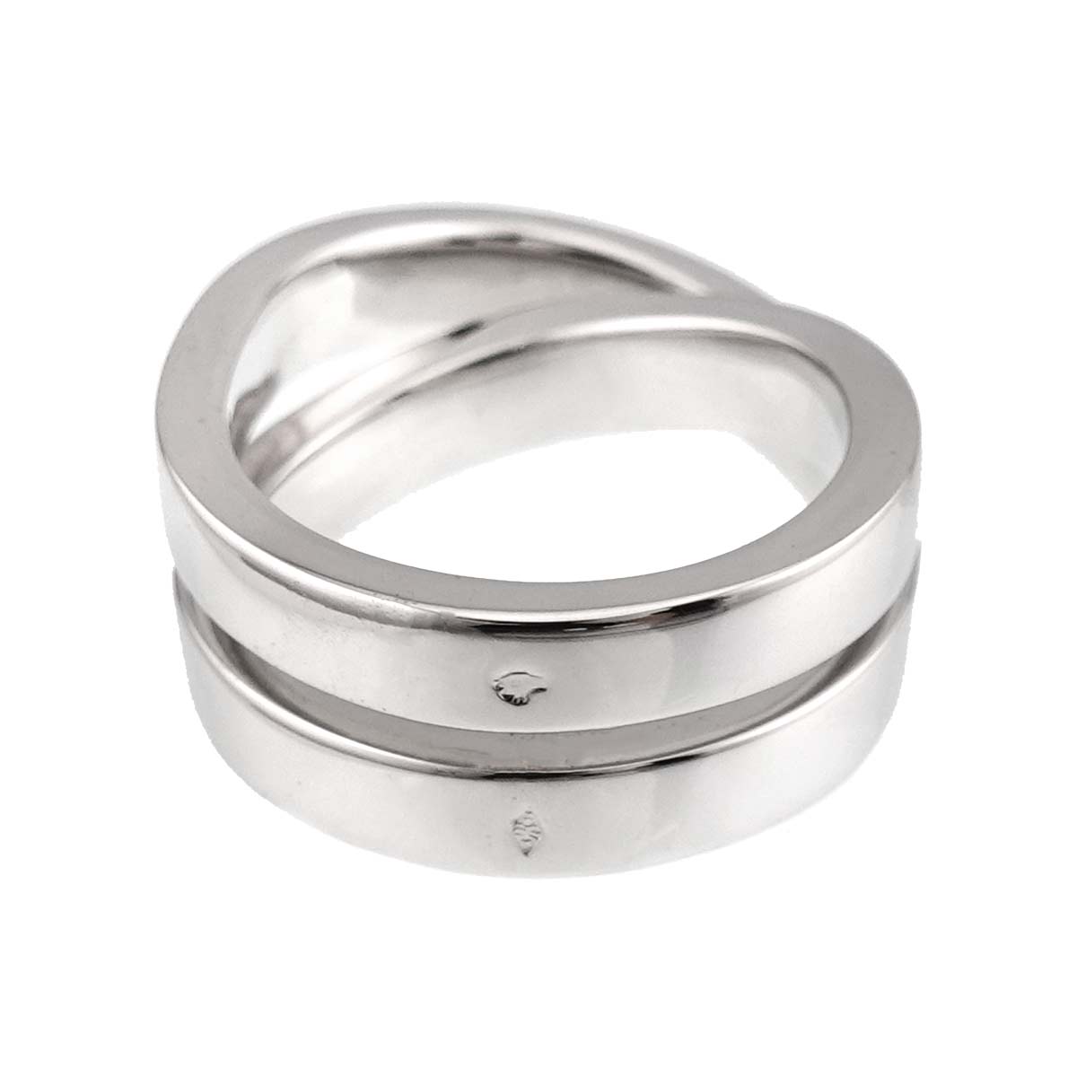 Paris Ring 18K White Gold 750 size52 6(US)