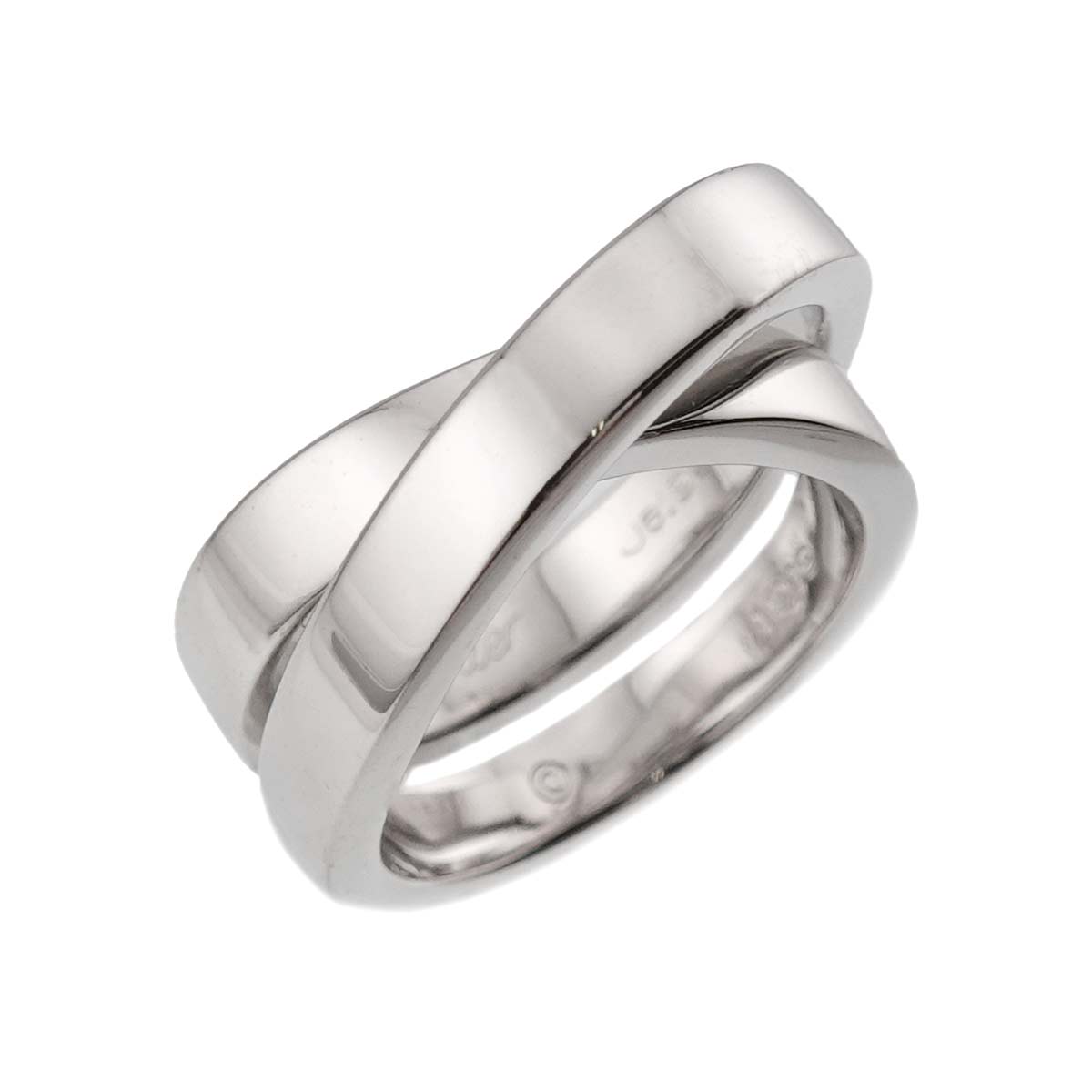 Paris Ring 18K White Gold 750 size52 6(US)