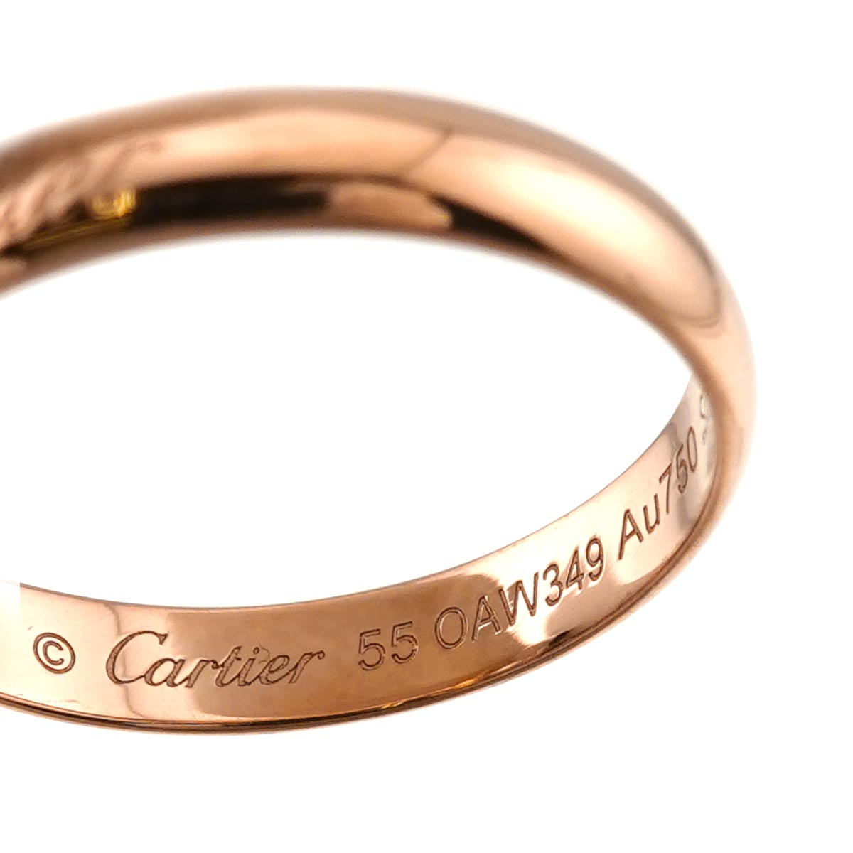 Trinity MM Ring 18K YG WG PG 750 Size55 6.75-7.25(US)