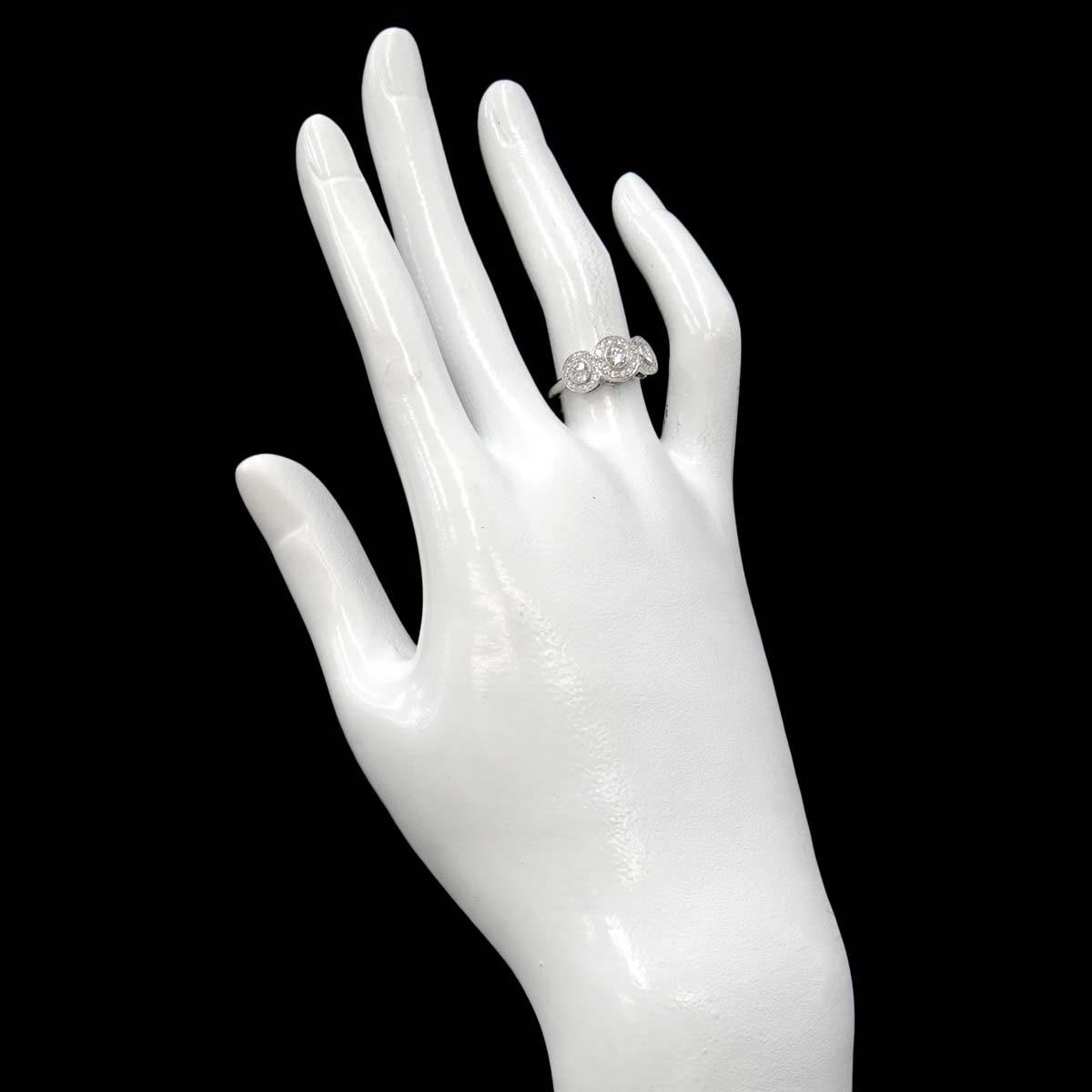 Diamond Ring Pt Size5.25(US)