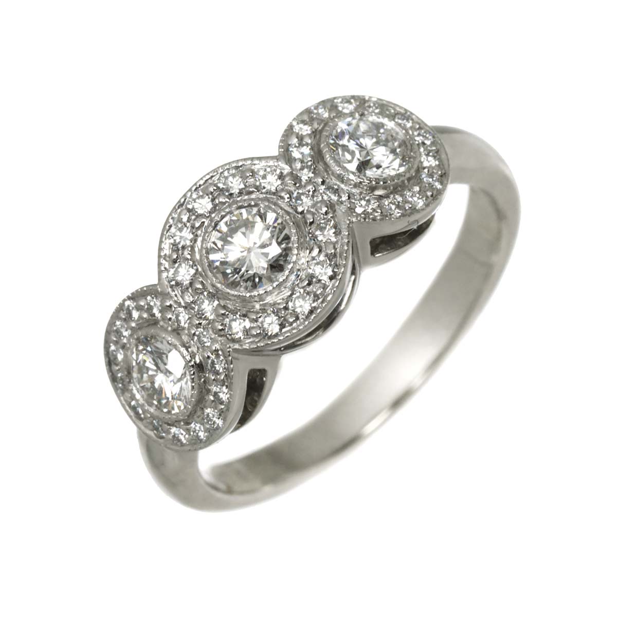 Diamond Ring Pt Size5.25(US)