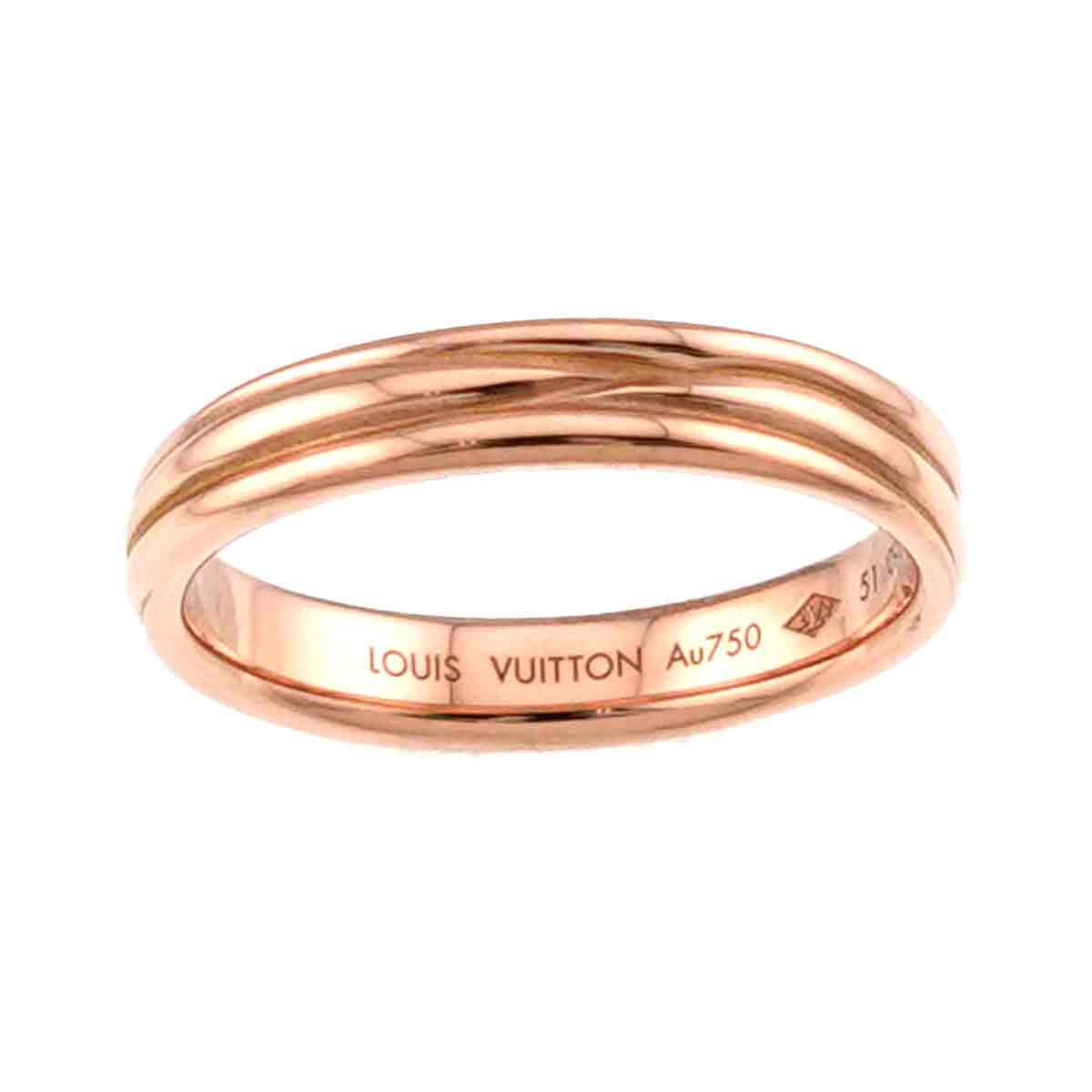 Alliance Ring K18 Pink Gold 750 Size51 5.5-5.75(US)